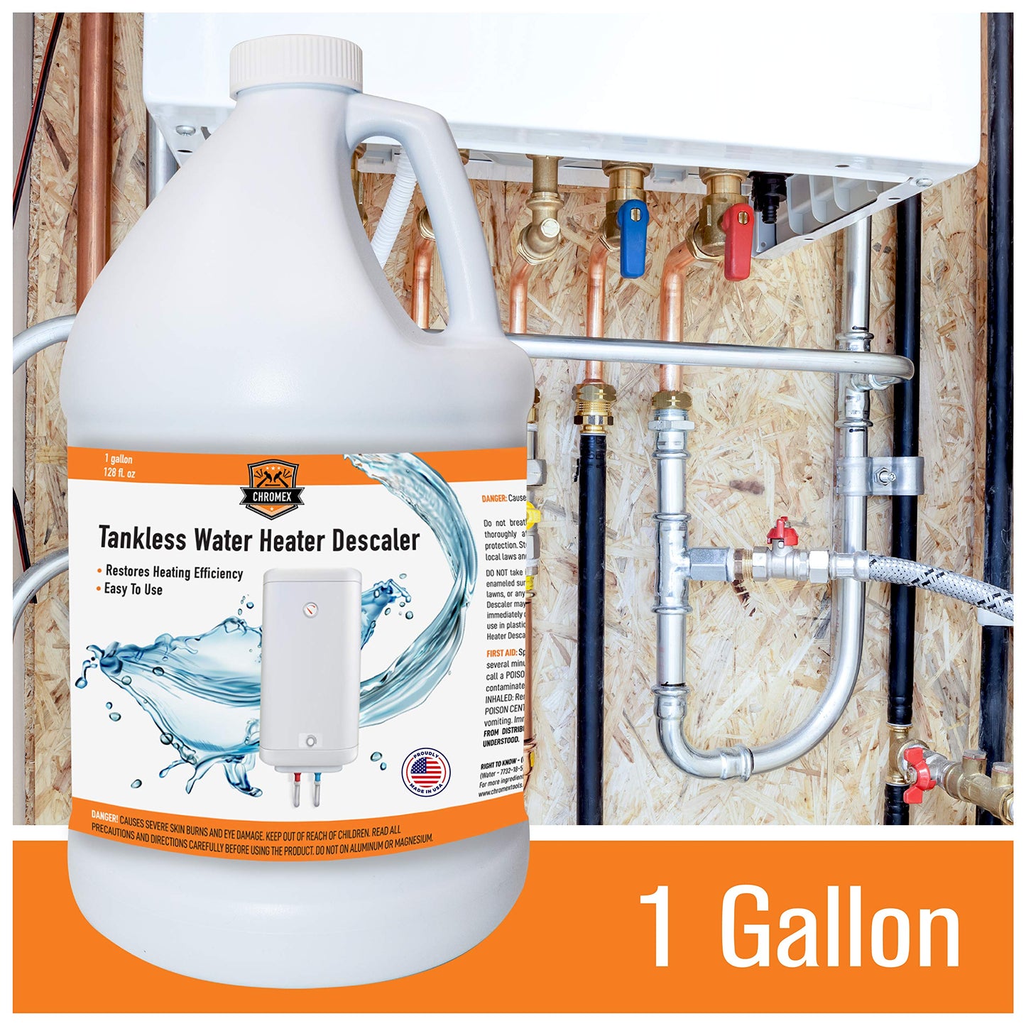 Chromex Descaling Solution, Gallon, 128 fl oz