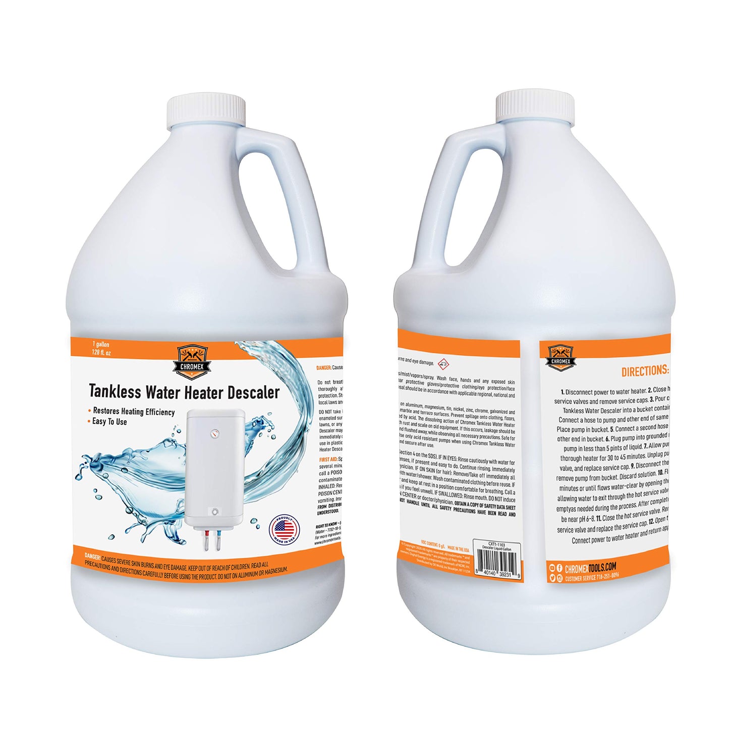 Chromex Descaling Solution, Gallon, 128 fl oz