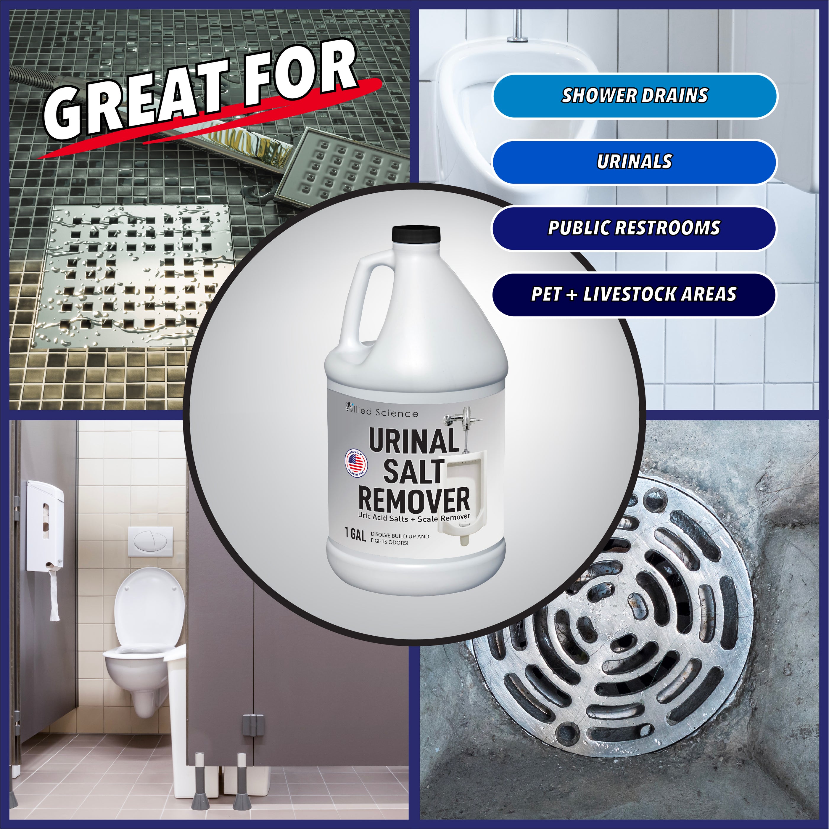 Urinal Salt, Calcium and Mineral Scale Remover - 1 Gallon — Chromex Tools