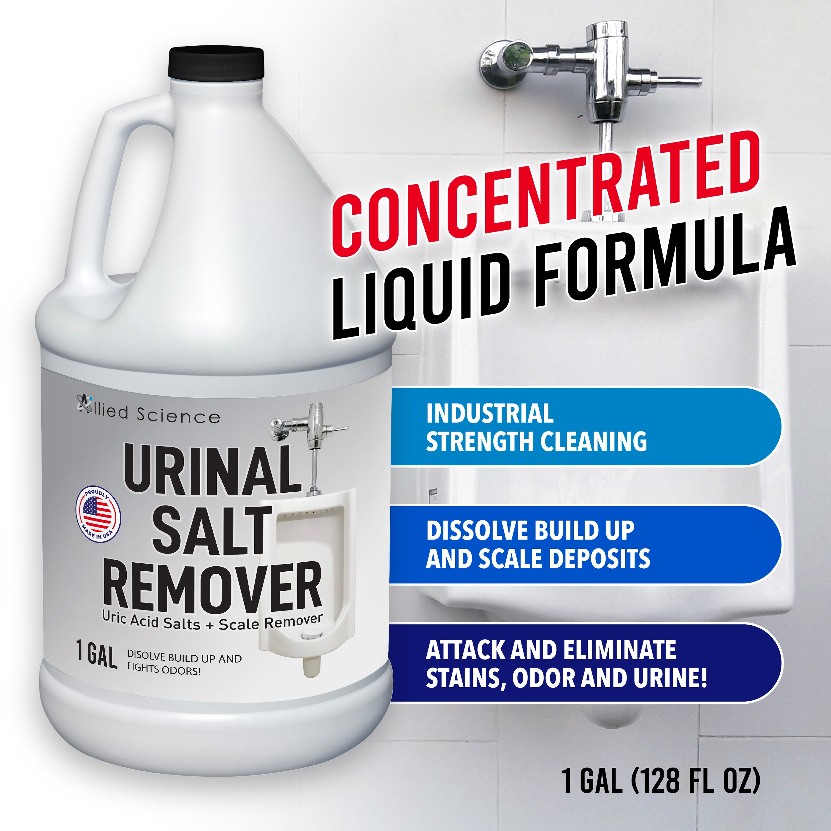 Urinal Salt, Calcium and Mineral Scale Remover - 1 Gallon — Chromex Tools