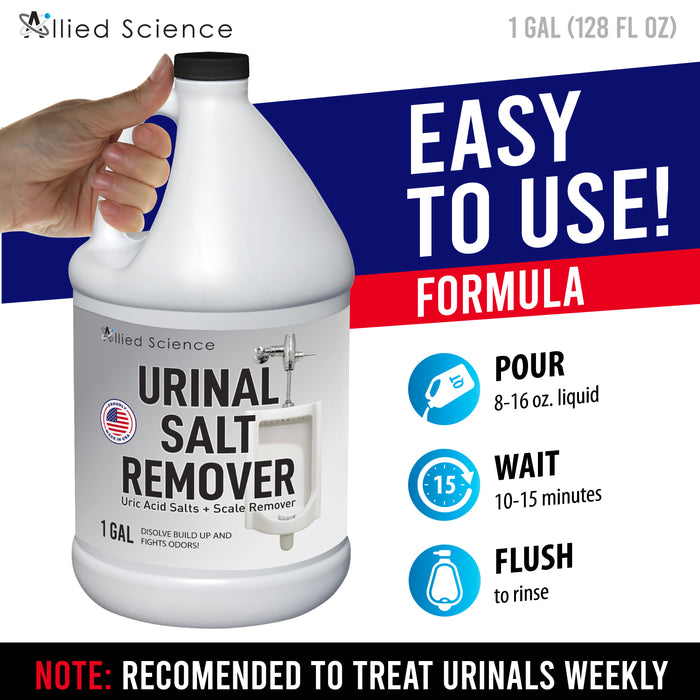 Urinal Salt, Calcium and Mineral Scale Remover - 1 Gallon
