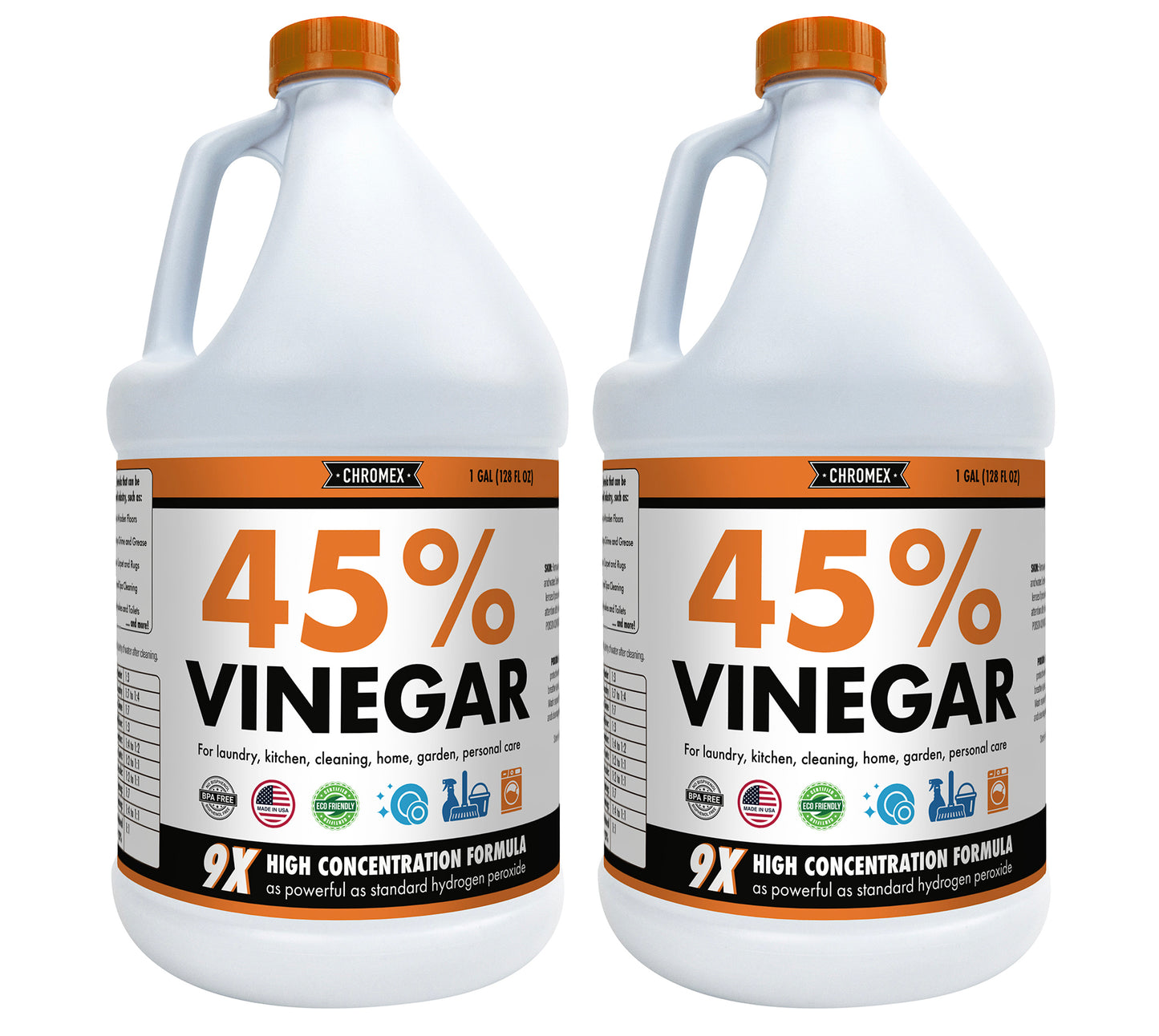 Chromex 45% Ultra Concentrated Vinegar (2 Gallons)