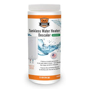 Chromex tankless water heater descaler 1.2 lb biodegradable restores circulation and dissolves scale