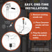 Easy one-time installation powered titanium anode rod water heater