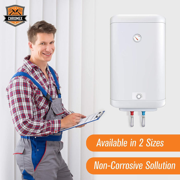 Chromex Tankless Water Heater Descaling Solution | Highly Effective Descaler, 1 gallon, 128 fl oz