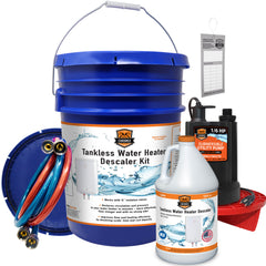Tankless Water Heater Flush Kit – 1 Gallon Descaling Solution | Heavy-Duty