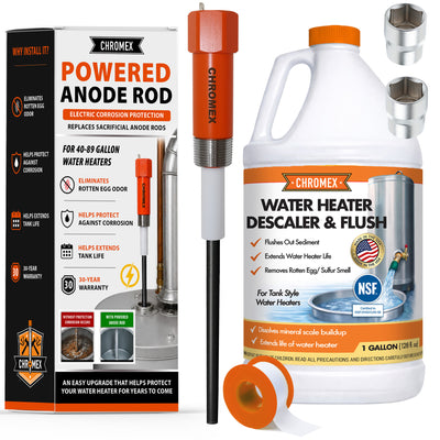 Powered titanium rod + descaler