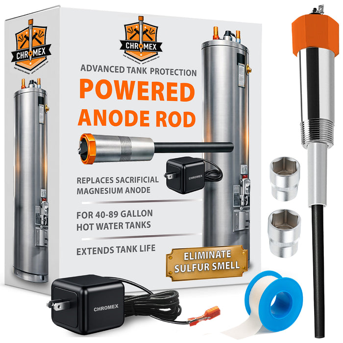 Powered Titanium Anode Rod for Water Heater (40-89 Gallon)