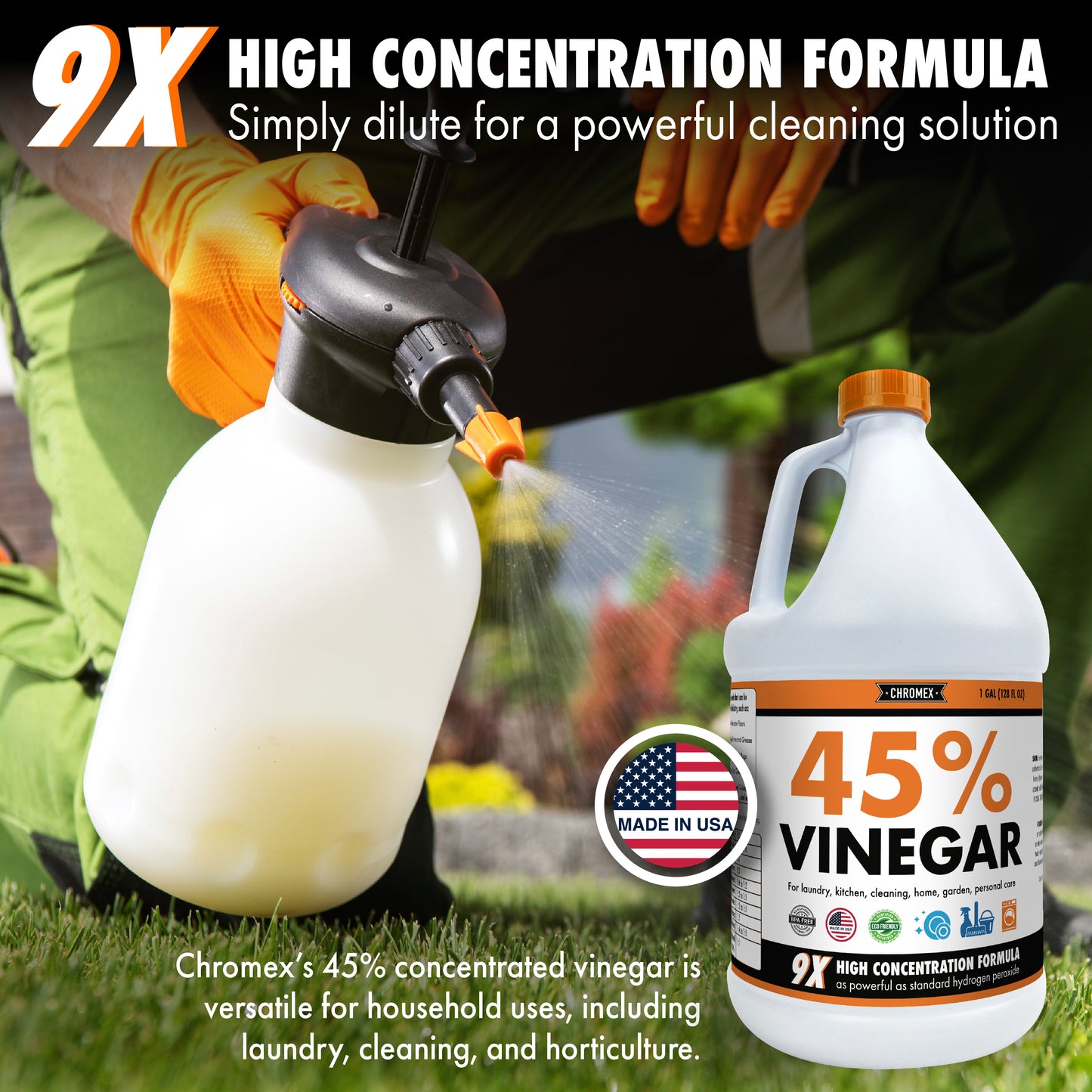 Chromex 45% Ultra Concentrated Vinegar (1 Gallon)