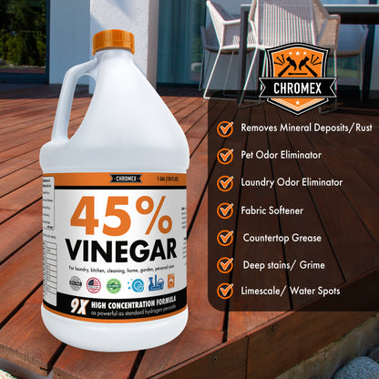 Chromex 45% Ultra Concentrated Vinegar (1 Gallon)