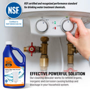 Chromex tankless water heater descaler NSF certified to NSF/ANSI/CAN 60 for drinking water treatment
