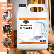 Chromex 2.5 gallon tankless water heater descaler great to use with PVC rubber metal pipes