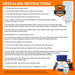 Chromex descaling kit complete 16 step instructions for tankless water heater flush with vinegar solution