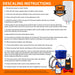 Chromex flush kit complete 16 step descaling instructions for tankless water heater with kit CXTE-1694
