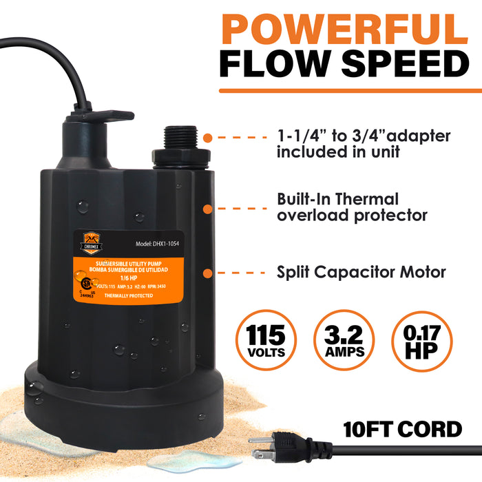 Chromex DIY flush kit submersible pump for tankless water heater