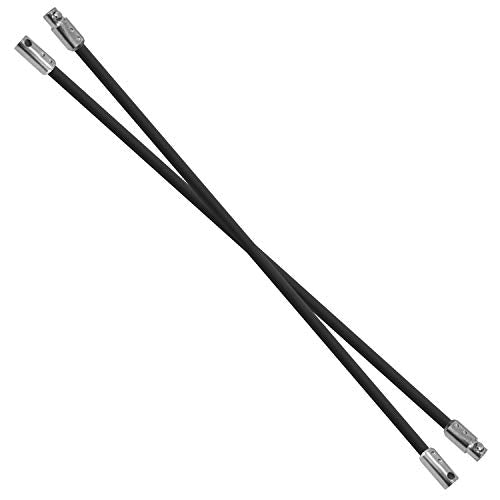 Chromex Rotary Drill Kit Add on Rods - 2 Piece - 6 Foot Fiberglass 16 mm Chimney Rod Kit with Interlocking Threaded Ends