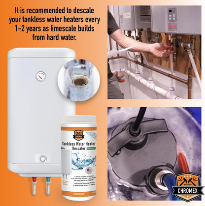 Chromex Tankless Water Heater Descaling powder