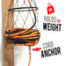 Chromex extension cord winder holds the weight with cord anchor feature for secure storage