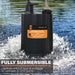 Chromex submersible pump with built-in thermal overload protection