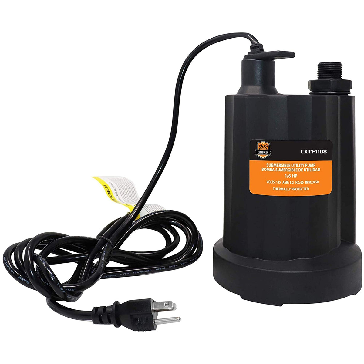 1/6 HP Submersible Utility Pump | Chromex Tools