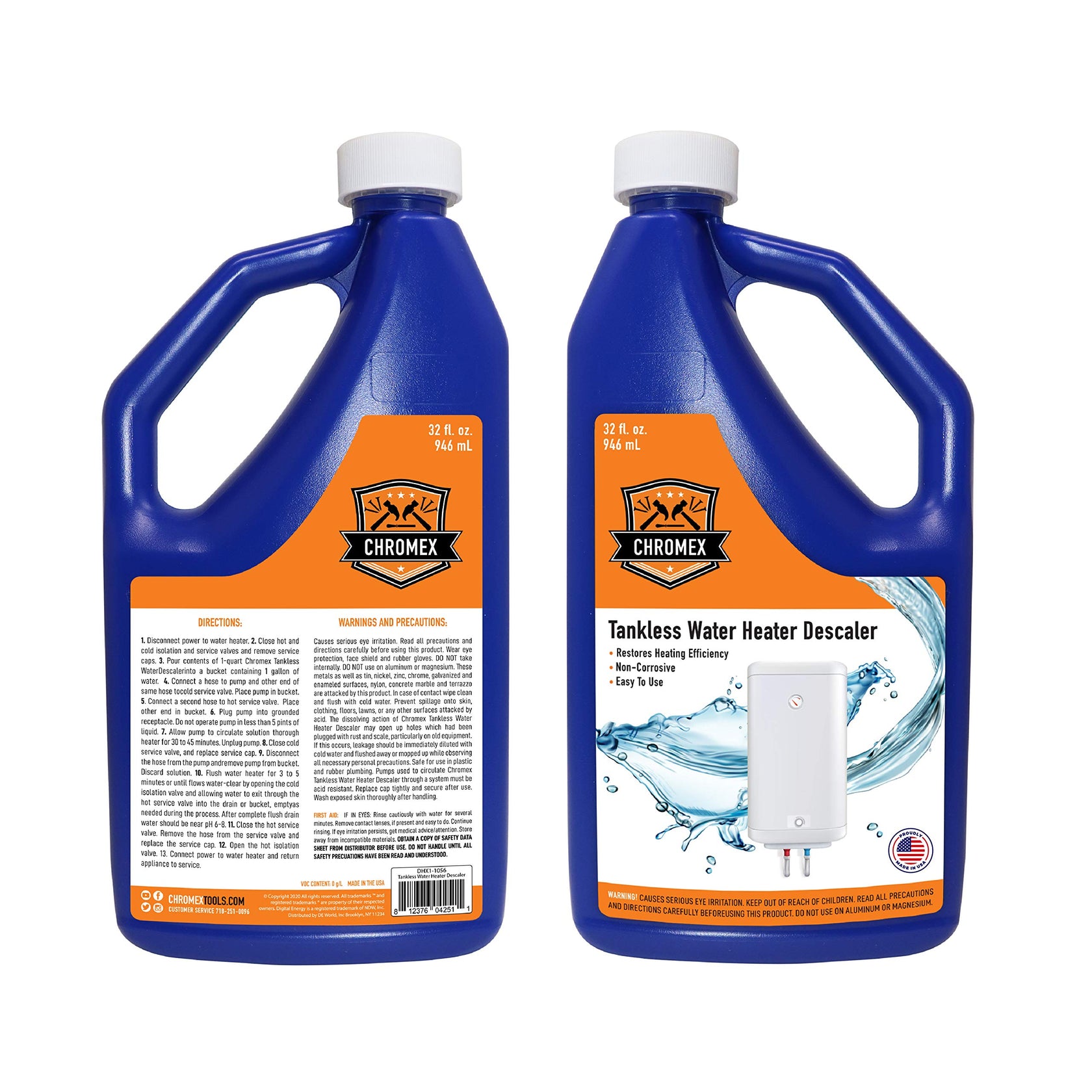 Descaling Solution, Quarts, 32 floz Chromex Tools